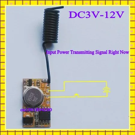 Система сигнализации Удаленный передатчик Входная мощность передающий сигнал 3V 3,7 V 5V9V 12V TX PCB 12V 2CH релейный контакт миниатюрный удаленный переключатель