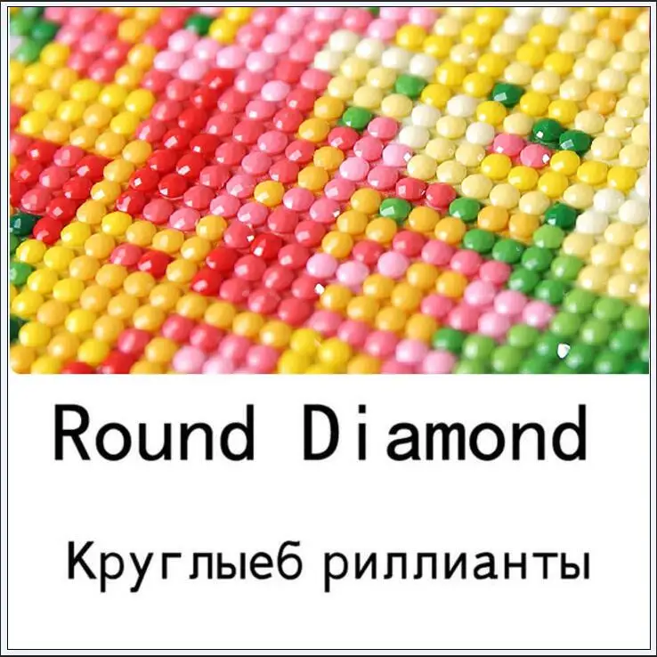 5d Сделай Сам Алмазная картина с пейзажем, пейзаж, дом, вышивка крестиком, полная вышивка, бриллианты узор для вышивки, 3d бриллиант - Цвет: Round Diamond