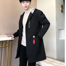 Mens Trench Coat Jacket Windbreaker Men Cotton-padded Clothes Jackets Winter Clothes Men