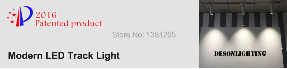 Светодиодный свет трек с регулируемой яркостью 30 Вт CREE УДАРА рельса прожекторы лампы светодиодный s приспособление отслеживания Точечные светильники лампы для магазина магазин центр выставочная