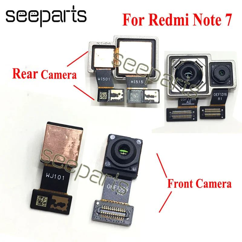 Xiaomi redmi note 7, фронтальная камера, гибкий кабель, redmi note 7 Pro, задняя камера, запасные части, redmi note 7, задняя камера