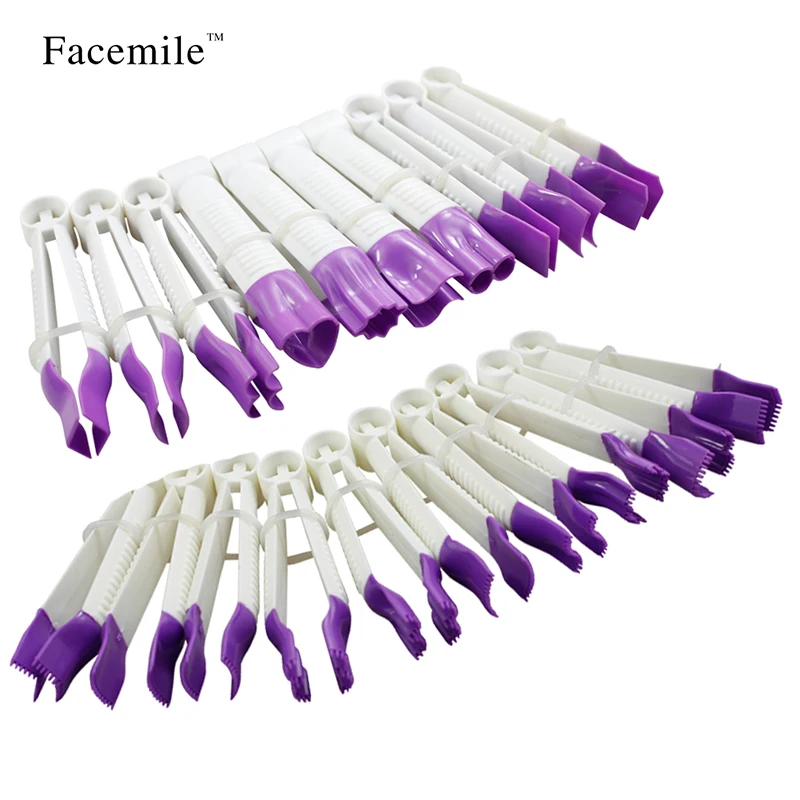 20pcs/set Fondant Crimper Tool Set Sugar Craft Cake Decorating Baking