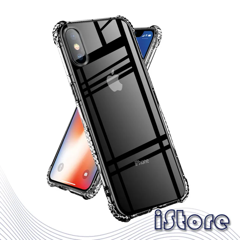 

Phone case for Apple iPhoneX Xs iPhoneXr XsMAX iPhone7 8 6SPlus transparent shell Four-corner thick soft protective cover
