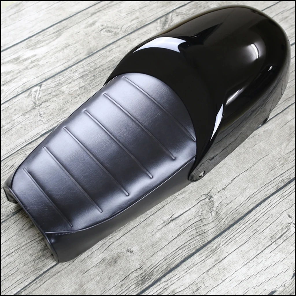 

MOTOCYCLE GN Cafe Racer Vintage Seat For Suzuki GS KAWASAKI KZ CB &Black Cover