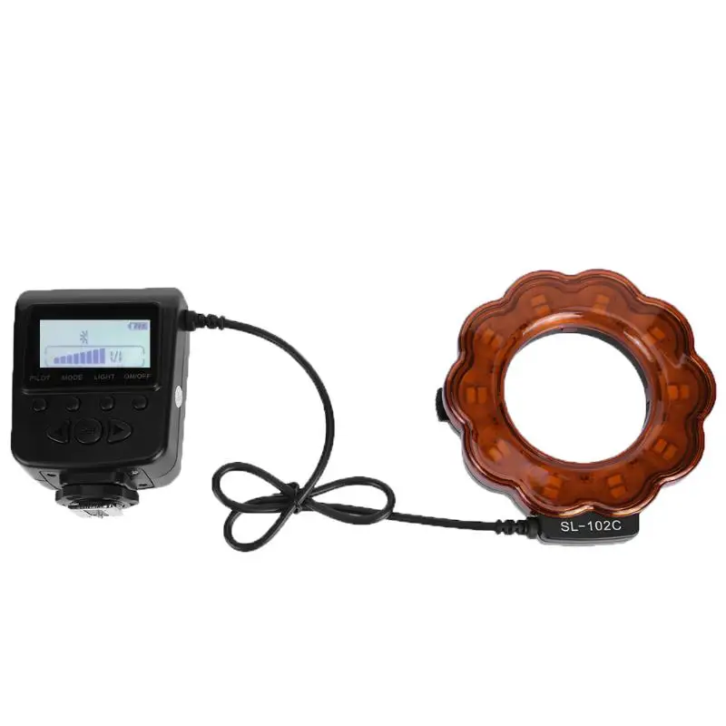 

Alloyseed Camera LED Flash Ring Light Photo Studio Photography Ring Flash Lamp LED Photographic Light for DSLR Cameras