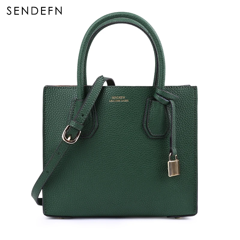 Сумка SENDEFN женская Классическая из спилка на молнии|leather handbags|fashion handbaghandbags fashion |