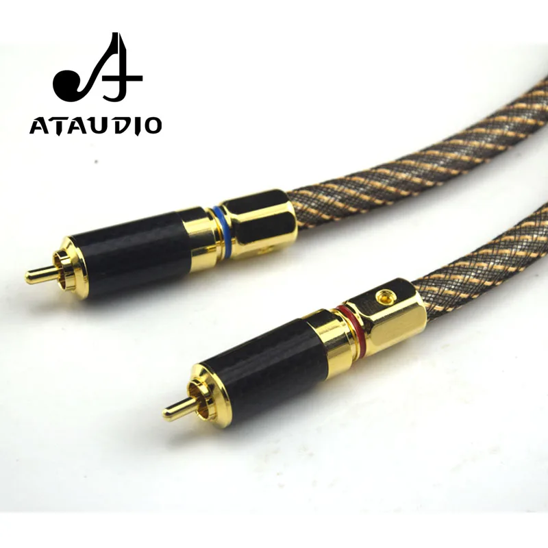 Кабель ATAUDIO Hifi XLR Мама папа RCA Hi end посеребренный кабель 2XLR 2RCA с позолоченными