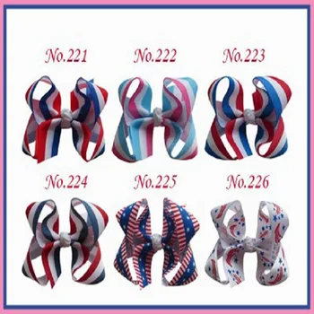 

50 pcs Customize Hair AccessoriesBLESSING Good Girl COSTUM 3-3.5" Boutique Hair Bow 2 Style Clip