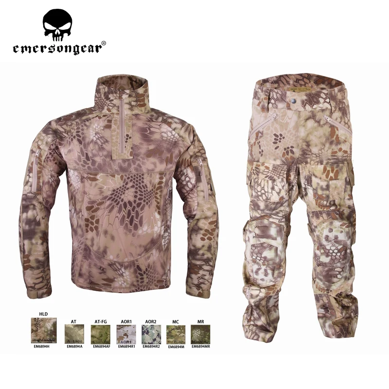 Emersongear мужской Камуфляжный костюм тактическая спортивная одежда военный боевой
