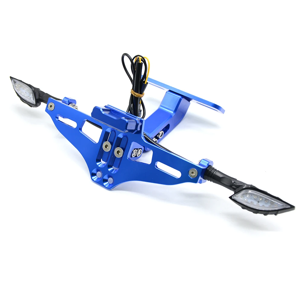 Universal Accessories Motorcycle License Plate Bracket For kawasaki z750 z800 versys 650 er6n ninja 300 400 zx6r parts zxr750