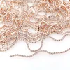 10yards/roll Champagne gold metal claw 5 sizes clear glass crystal rhinestone chain Sew on glue on for dress shoes bags diy trim ► Photo 2/3