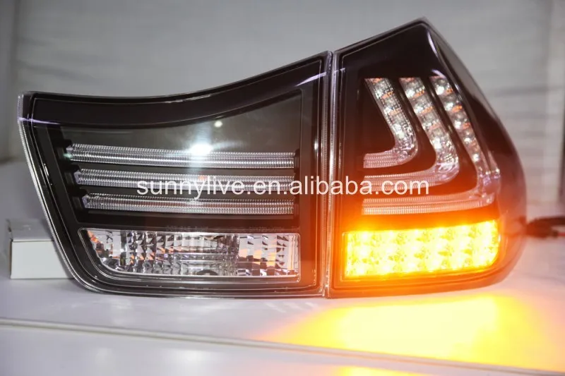Herrier Kluger Lexus RX300 RX330 RX350 светодиодный задний фонарь 04-09 год черный корпус прозрачные линзы