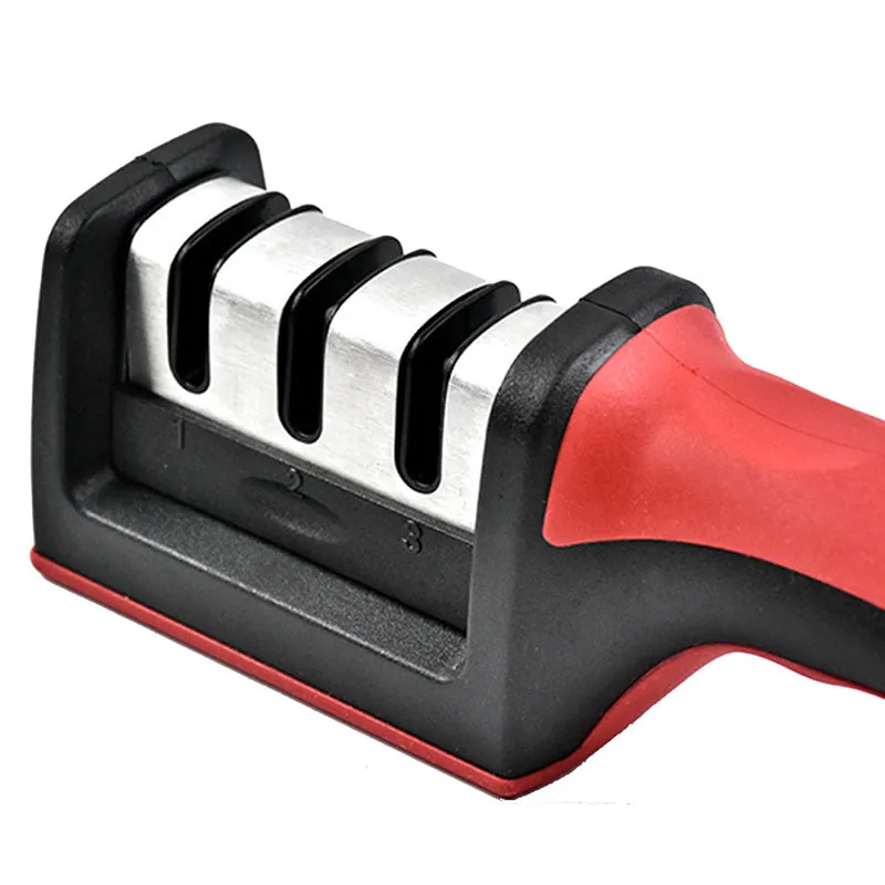 

Hard Ceramic Sharpening Stone 3 Stages Handle Household Cutter Sharpener MF999