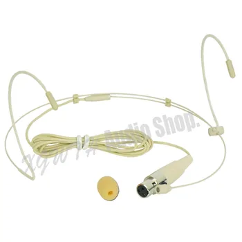 

Mini XLR 3 Pins TA3F 3PIN Connector Condenser HeadWorn Headset Microphone Cordless Mic For AKG Wireless BodyPack Transmitter