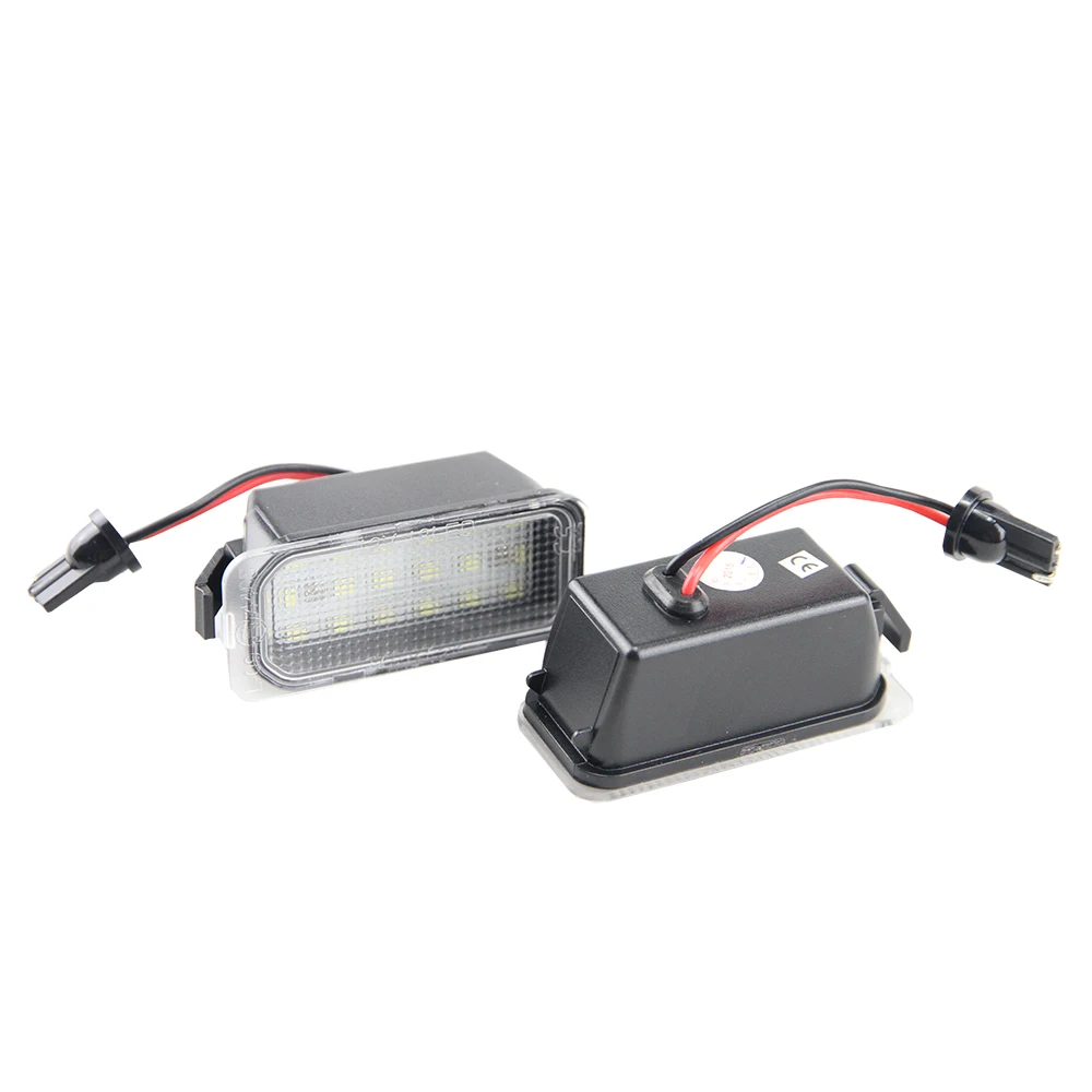 2x Error Free led rear license plate light For Ford Fiesta JA8 Focus DA3 Focus DYB S max C max