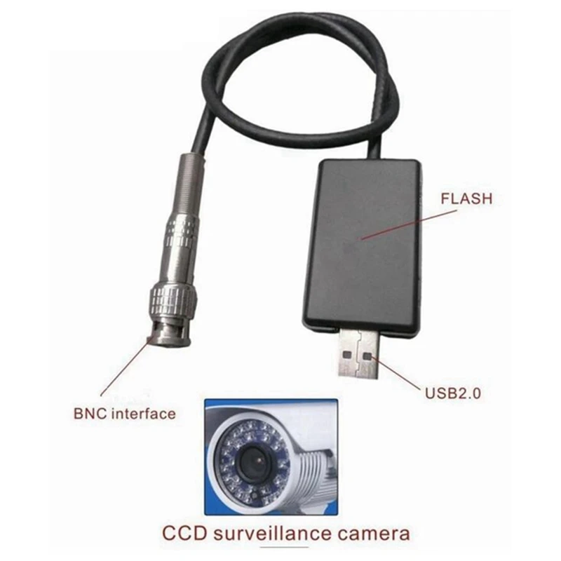 

Supereyes 2M USB 2.0 Type BNC To USB Interface Surveillance Camera Analog To Digital Signal Cable Line