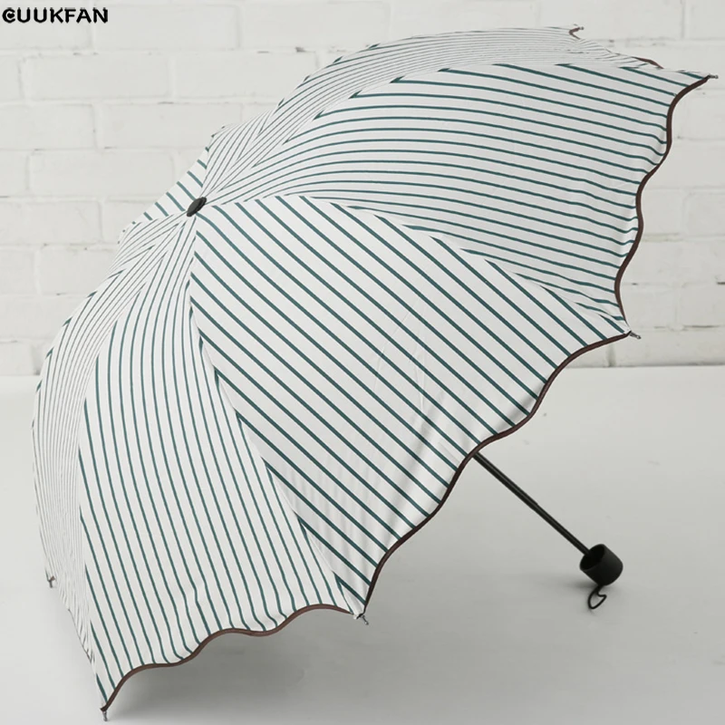 

2019 hot Umbrella Rain Woman Three-folding Sunny and Rainy Umbrella Academy