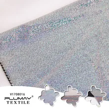 4 способ растягивания 83% нейлон 17% спандекс Лазерная Фольга ткань для купальники для спортивной одежды на половину(1/2) ярда