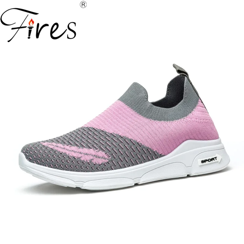 

Fires New Women Summer Shoes Fahion Sneakers Mixed Color Adult Mesh Shoes Woman Outdoor Sapato Feminino Slip-on Loafer Shoes
