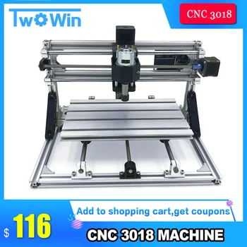 

DIY CNC Router 3018 ER11 GRBL Control Diy CNC Machine 3 Axis PCB Milling Machine Wood Router Laser Engraving
