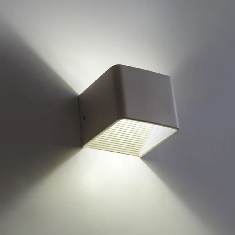 3 Вт светодиодный настенный светильник RGB современный алюминиевый с пультом дистанционного управления декоративный домашний лестничный настенный светильник бра светильник Вечерние