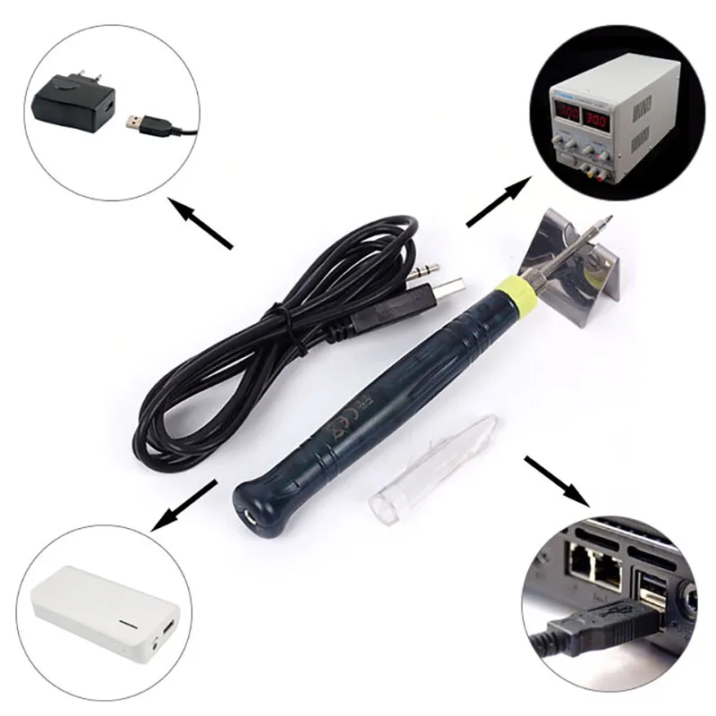 5V 8W Mini Portable USB Electric Powered Soldering Iron Pen Tip Touch Switch 2A Electric soldering iron USB Electric iron 5V 8W Mini Portable USB Electric Powered Soldering Iron Pen Tip Touch Switch 2A Electric soldering iron USB Electric iron
