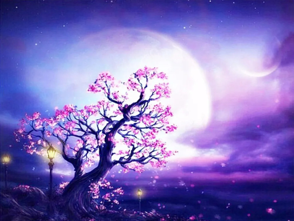 

New 5D DIY Diamond Painting Flowers TREE Cross Stitch Round Rhinestone Pictures Diamond Embroidery Mosaic Needlework FOR GIFT