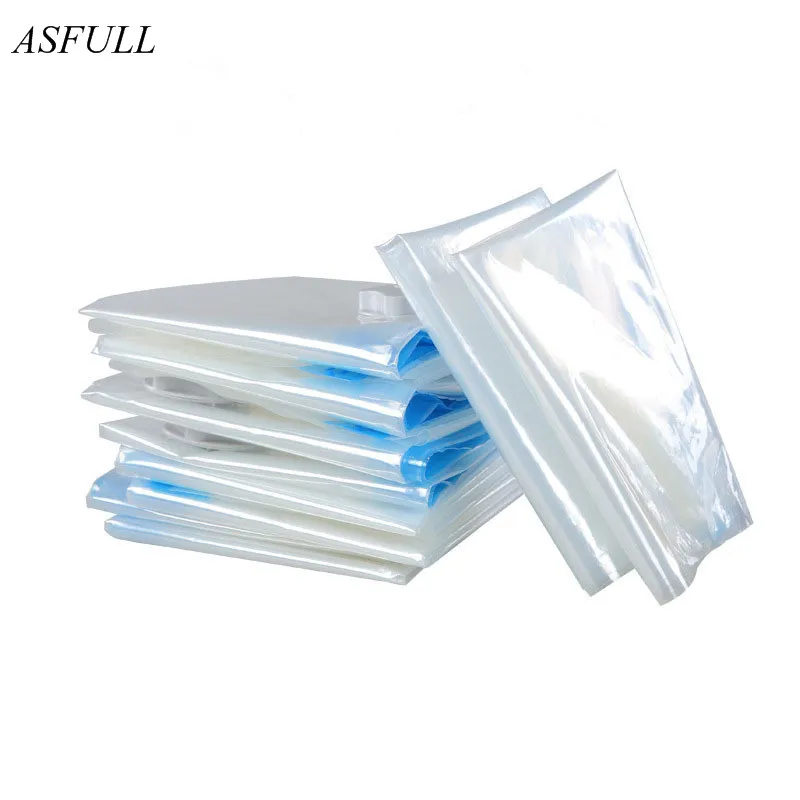 De vacío bolsa organizador de almacenamiento transparente frontera plegable Extra grande sello comprimido ahorro de espacio bolsas organizador