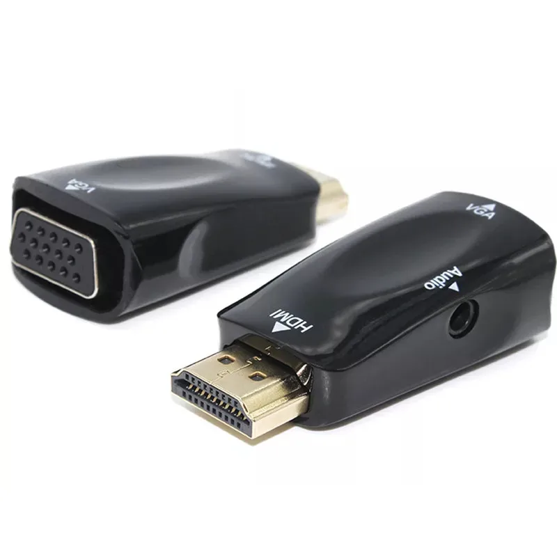 Адаптер hdmi-vga аудиокабель конвертер мужчин и женщин HD 1080 P для ПК ноутбука ТВ