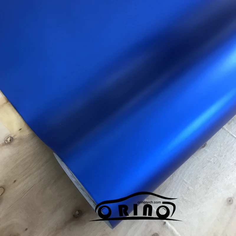 Blue Metallic Chrome Vinyl Film Wrap-2
