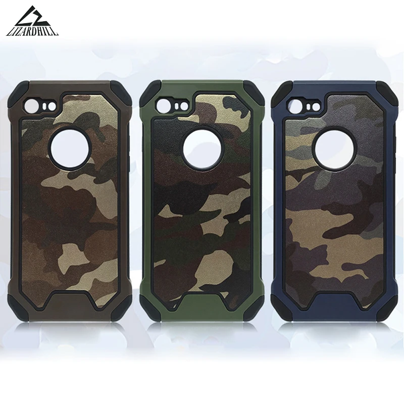 

Lizardhill Army Camo Camouflage back covers Armor protective phone cases for iPhone 5s 6 s 6s 7 8 plus coque for apple iphone x