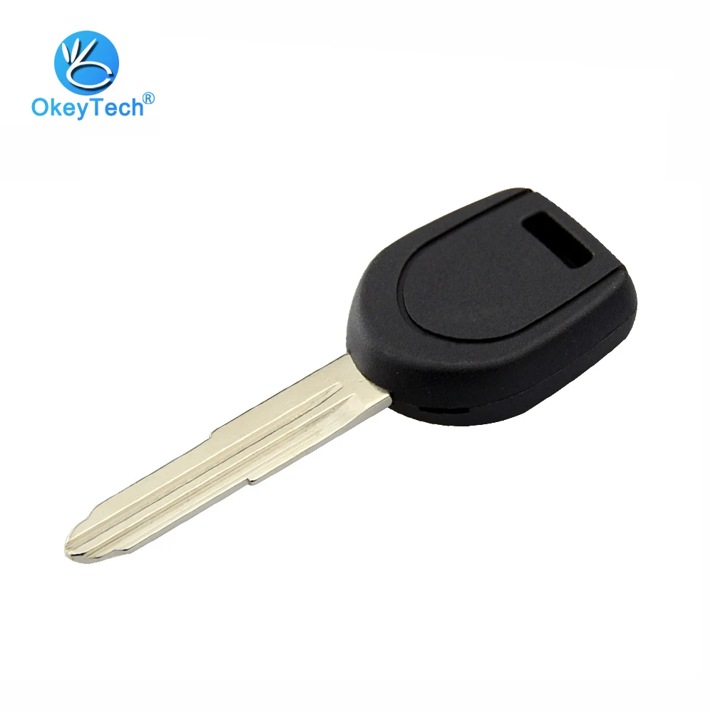 

OkeyTech Transponder Key Shell Car Cover Case Fob Uncut Blank MIT11 Left Blade for Mitsubishi Montero Triton Colt Lancer Mirage