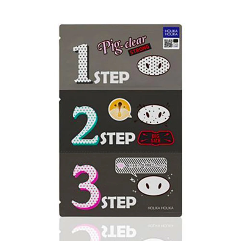 Holika Pig Clear Black Head 3 Step набор пластырей для очищения пор 1 шт маска лица носа удаления