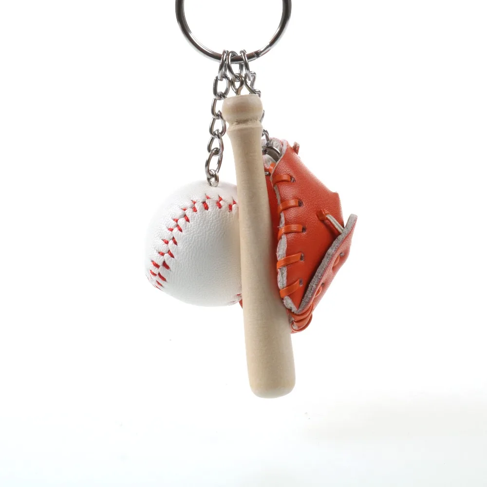 Buy High Quality Baseball Key Chains Team Sport Key rings Decoration Lovely