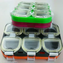 Коробка для рыболовных принадлежностей с магнитом, водонепроницаемая многоцветная коробка с крючками, 6 ячеек, пластиковая коробка для хранения крючков, коробка для рыболовных снастей