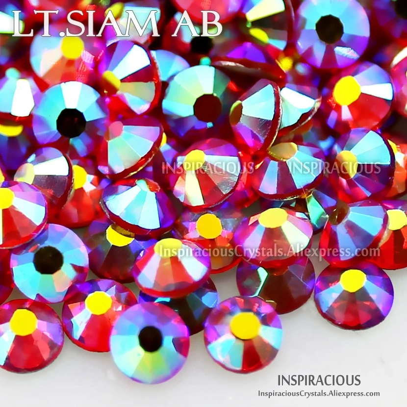 

Siam AB All sizes SS3-SS20 SS16 SS30 Rhinestone nails accessoires Non HotFix crystal strass glitters DIY nail art decor manicure