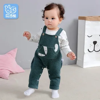 

Spring Autumn baby clothing sets kids Cartoon fox 2-Piece Cute Overalls suit children toddler outfits high quality clothes 0-24M