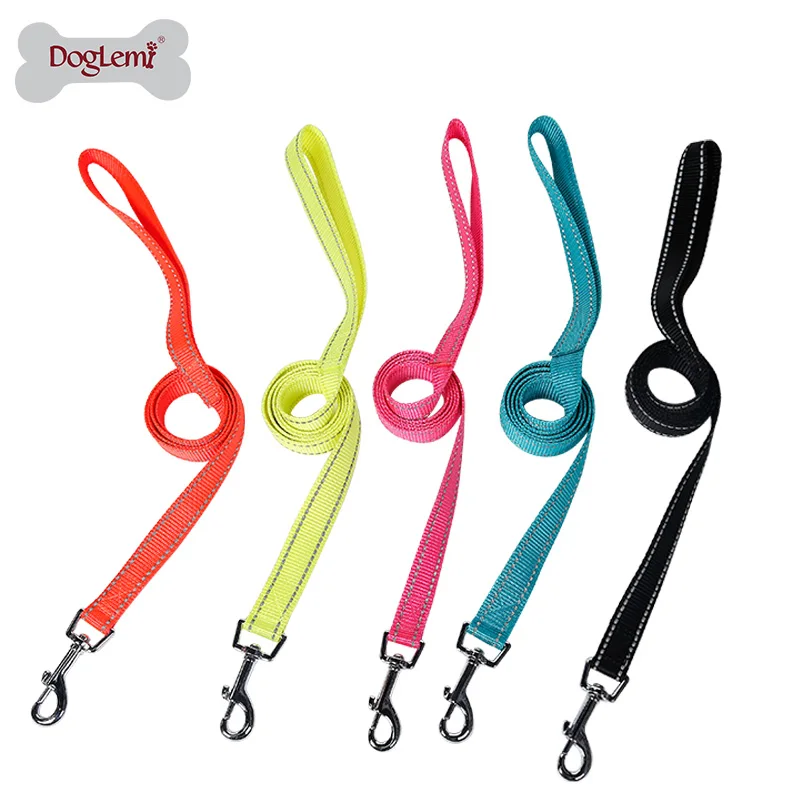 Pet Dog strong bungee reflective leash extra long outside tracking dog
