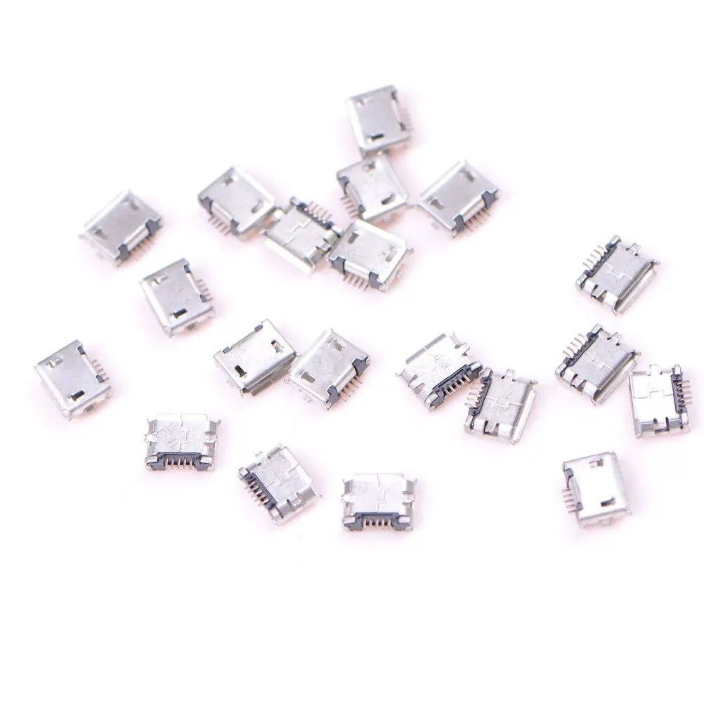 IMC Горячая 20 шт микро USB Тип B гнездо 5 контактный SMD SMT разъем для пайки оптовая