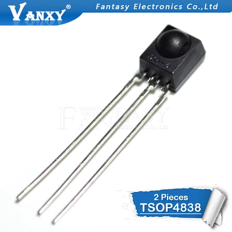 

2PCS IC TSOP4838 DIP-3 Receiver Module 38 kHz