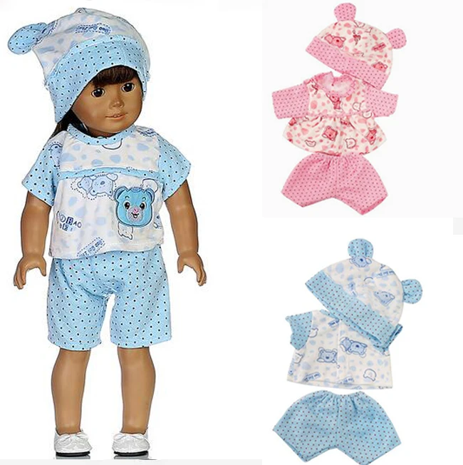 

clothes sets for 18 inch 16 inch 45cm girl doll shirt pants hat for Alexander doll dress up baby girl gift toy