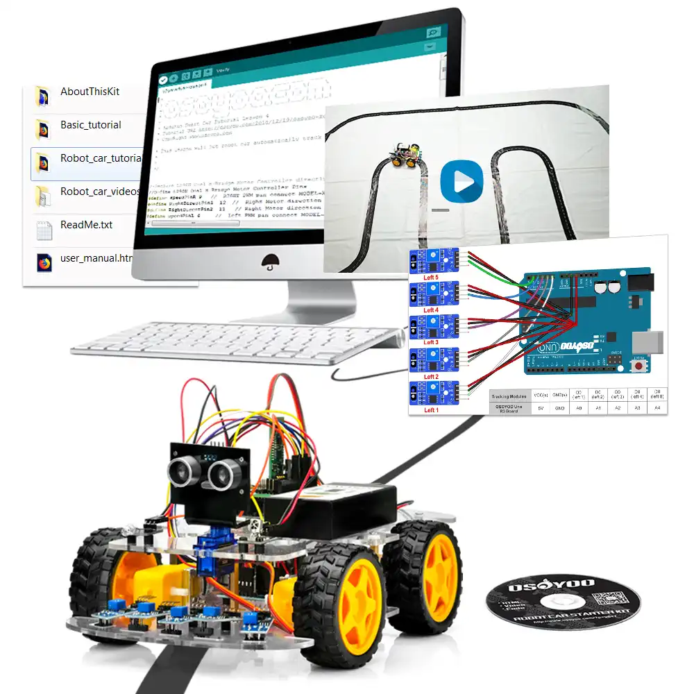 osoyoo robot smart car for arduino