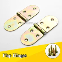 Free Shipping 50PCS/LOT Metal Table Flap Hinges Hidden Folding Table/Dining Table/Round Table Flip Hinges Furniture Hardware flip flap