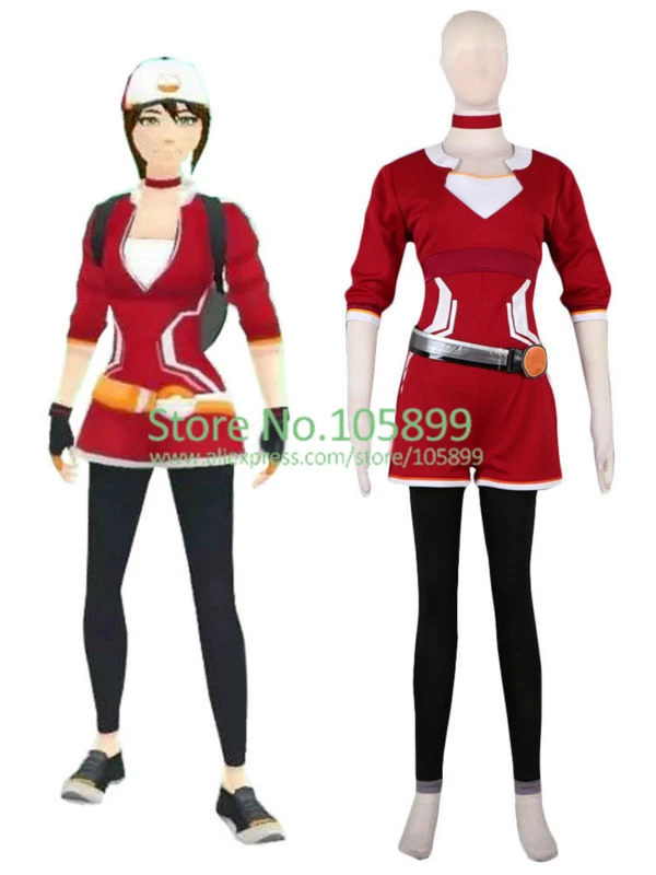 Pokemon Go Women Trainer Team Valor Instinct Mystic Red Halloween Cosplay Costume Cosplay Costume Halloween Cosplaycostumes Halloween Costumes Aliexpress