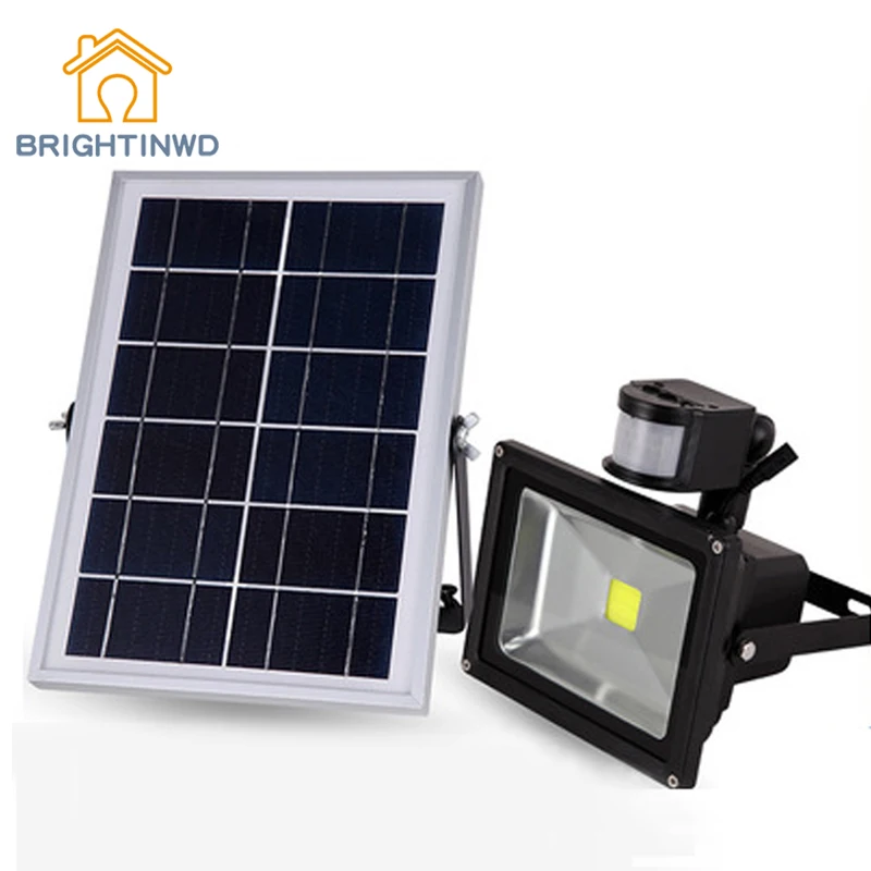 

Solar Light Human Sensing LED Floodlight Highlight 30W/50W Adjustable Spotlight Outdoor Waterproof Emergency Street Lamp IP65