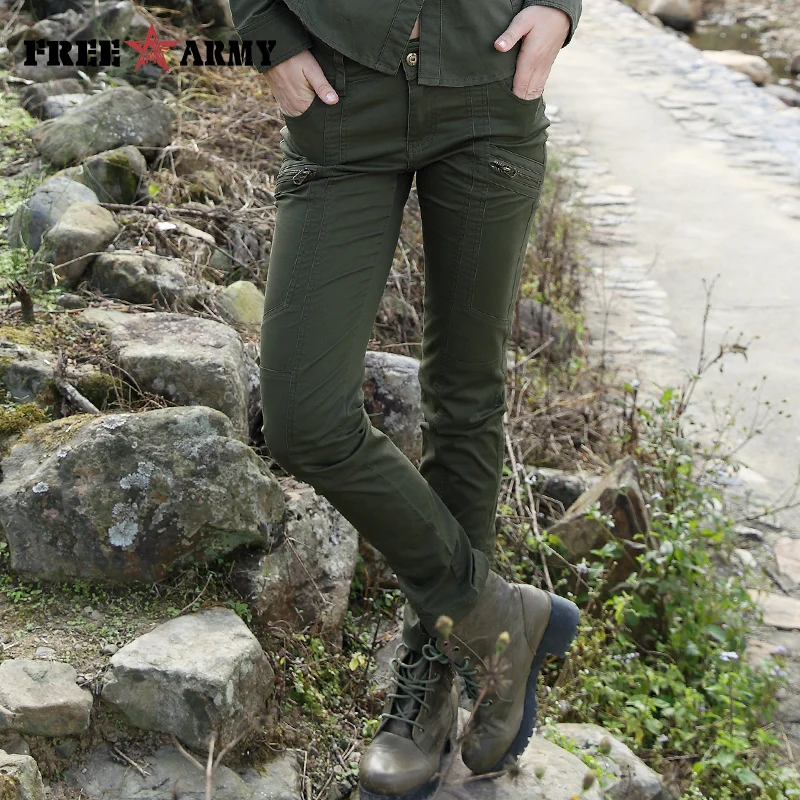 

Free Army Summer Women's Long Pants Army Green Casual Pencil Slim Trousers For Woman Slim Leggings Pants Clearance Sale
