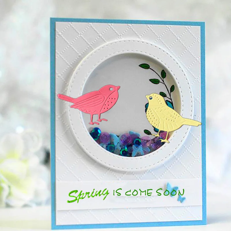 

2pcs Birds Metal cutting dies New 2018 Metal dies Scrapbooking dies metal cut for DIY Card Paper Card Making Craft Cutting Dies