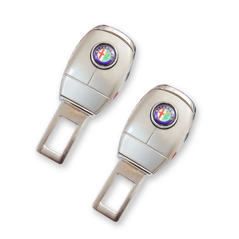 

Universal Car Safety Belt Clip Car Seat Belt Buckle Vehicle-mounted Openers For alfa romeo giulia stelvio Emblems Accessories