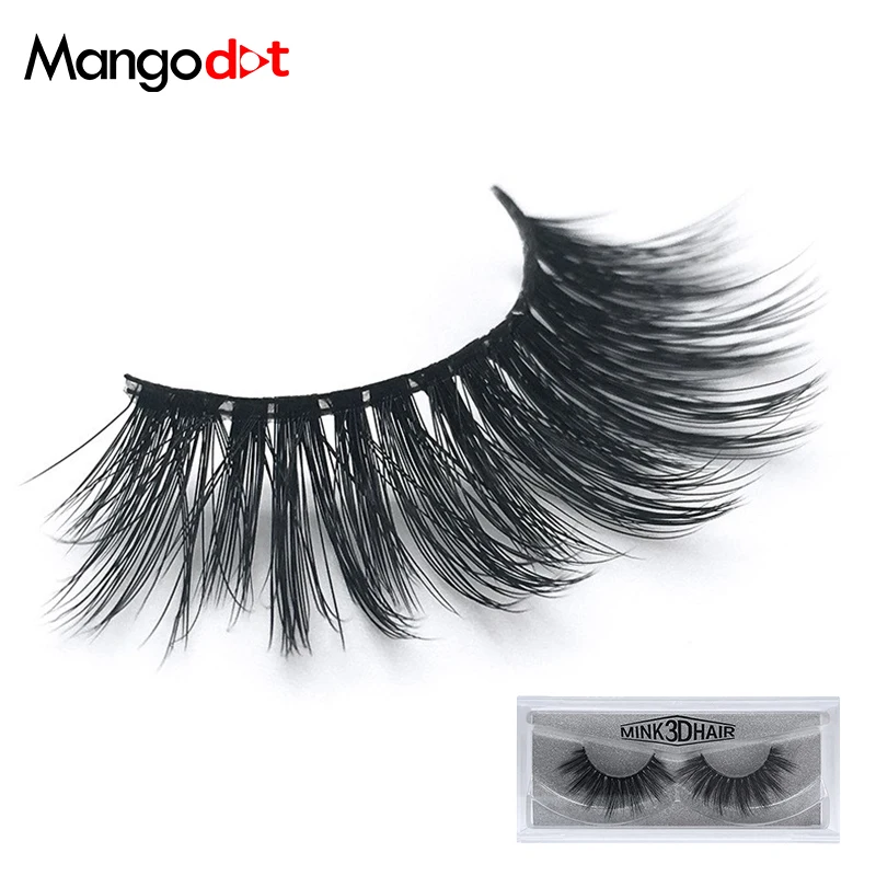 

Mangodot Full Strip 1 pairs natural false eyelashes fake lashes long makeup 3d mink lashes eyelash extension mink cilios SD68