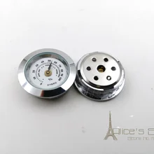 Мини-металлический сигары гигрометр 28 мм круглый для сигар хьюмидор сигары Чехол Коробка для табака аксессуары для курения 5шт/партия 029A